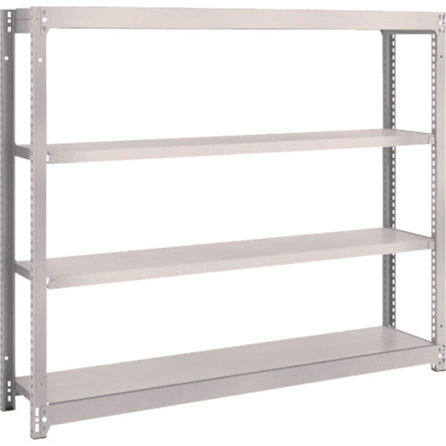 ＴＲＵＳＣＯ　スチールラック　Ｍ１．５型軽中量棚　１４６０×２９５×Ｈ１２００　４段単体　ネオグレー