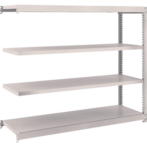 ＴＲＵＳＣＯ　スチールラック　Ｍ１．５型軽中量棚　１４６０×４４５×Ｈ１２００　４段連結　ネオグレー