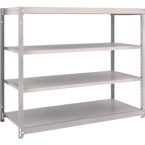 ＴＲＵＳＣＯ　スチールラック　Ｍ１．５型軽中量棚　１４６０×５９５×Ｈ１２００　４段単体　ネオグレー
