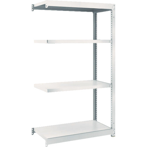 ＴＲＵＳＣＯ　スチールラック　Ｍ１．５型軽中量棚　８６０×４４５×Ｈ１５００　４段連結　ネオグレー
