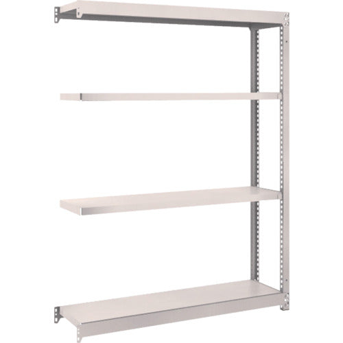 ＴＲＵＳＣＯ　スチールラック　Ｍ１．５型軽中量棚　１１６０×２９５×Ｈ１５００　４段連結　ネオグレー