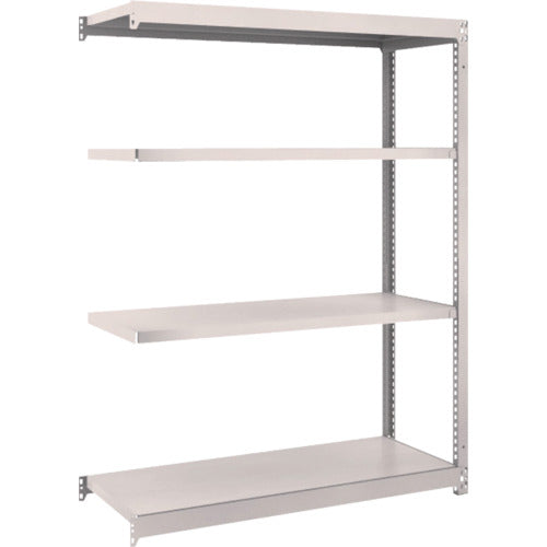 ＴＲＵＳＣＯ　スチールラック　Ｍ１．５型軽中量棚　１１６０×４４５×Ｈ１５００　４段連結　ネオグレー