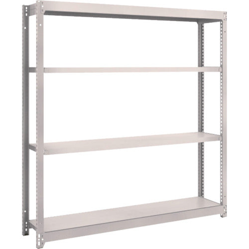 ＴＲＵＳＣＯ　スチールラック　Ｍ１．５型軽中量棚　１４６０×２９５×Ｈ１５００　４段単体　ネオグレー