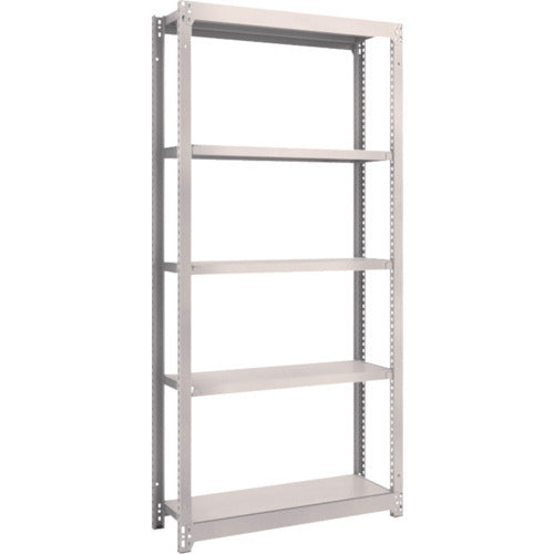 ＴＲＵＳＣＯ　スチールラック　Ｍ１．５型軽中量棚　８６０×２９５×Ｈ１８００　５段単体　ネオグレー