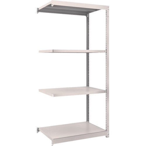 ＴＲＵＳＣＯ　スチールラック　Ｍ１．５型軽中量棚　８６０×５９５×Ｈ１８００　４段連結　ネオグレー