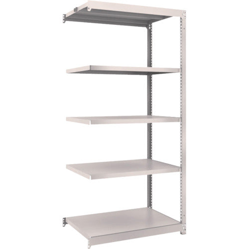 ＴＲＵＳＣＯ　スチールラック　Ｍ１．５型軽中量棚　８６０×５９５×Ｈ１８００　５段連結　ネオグレー