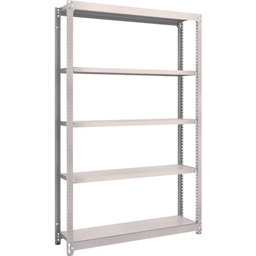 ＴＲＵＳＣＯ　スチールラック　Ｍ１．５型軽中量棚　１１６０×２９５×Ｈ１８００　５段単体　ネオグレー