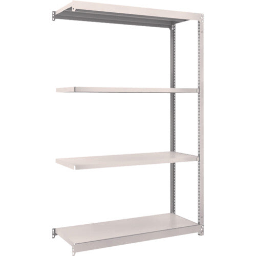 ＴＲＵＳＣＯ　スチールラック　Ｍ１．５型軽中量棚　１１６０×４４５×Ｈ１８００　４段連結　ネオグレー