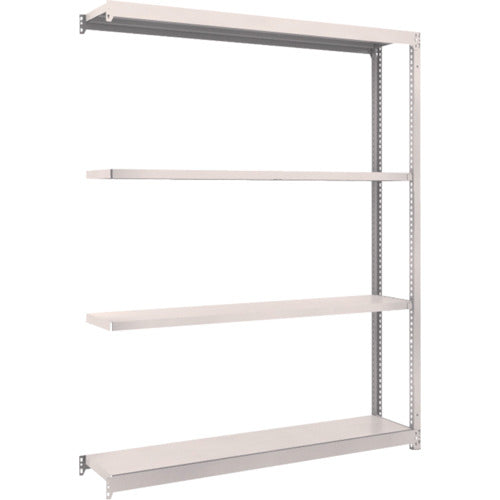 ＴＲＵＳＣＯ　スチールラック　Ｍ１．５型軽中量棚　１４６０×２９５×Ｈ１８００　４段連結　ネオグレー