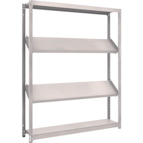 ＴＲＵＳＣＯ　スチールラック　Ｍ１．５型棚　１５００Ｘ３００ＸＨ１８００　４段　傾斜２段