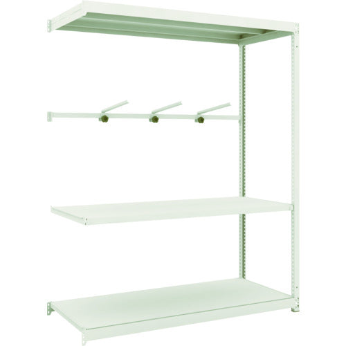 ＴＲＵＳＣＯ　スチールラック　Ｍ１．５型軽中量棚　１４６０Ｘ５９５Ｘ１８００　３段　アーム１段　連結