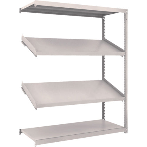 ＴＲＵＳＣＯ　スチールラック　Ｍ１．５型棚　１５００Ｘ６００ＸＨ１８００　４段　傾斜２段　連結