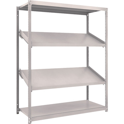ＴＲＵＳＣＯ　スチールラック　Ｍ１．５型棚　１５００Ｘ６００ＸＨ１８００　４段　傾斜２段