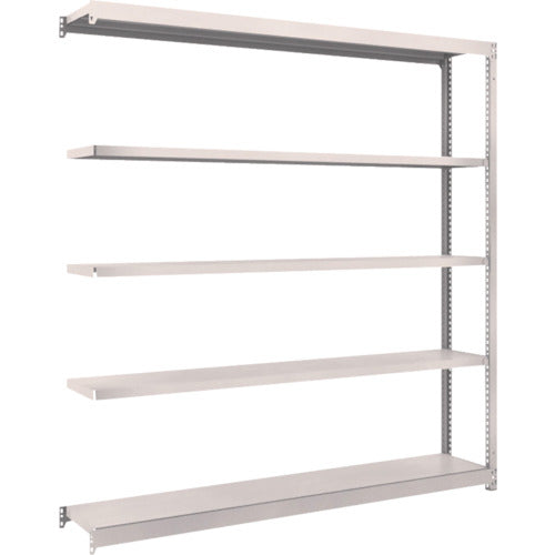 ＴＲＵＳＣＯ　スチールラック　Ｍ１．５型軽中量棚　１７６０×２９５×Ｈ１８００　５段連結　ネオグレー