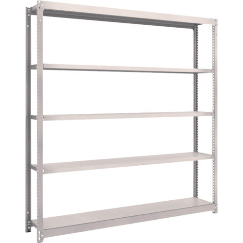 ＴＲＵＳＣＯ　スチールラック　Ｍ１．５型軽中量棚　１７６０×２９５×Ｈ１８００　５段単体　ネオグレー