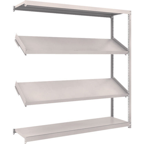 ＴＲＵＳＣＯ　スチールラック　Ｍ１．５型棚　１８００Ｘ４５０ＸＨ１８００　４段　傾斜２段　連結
