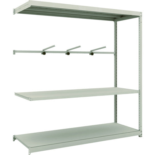 ＴＲＵＳＣＯ　スチールラック　Ｍ１．５型軽中量棚　１７６０Ｘ５９５Ｘ１８００　３段　アーム１段　連結