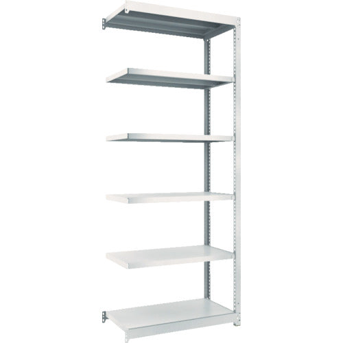 ＴＲＵＳＣＯ　スチールラック　Ｍ１．５型軽中量棚　８６０×４４５×Ｈ２１００　６段連結　ネオグレー