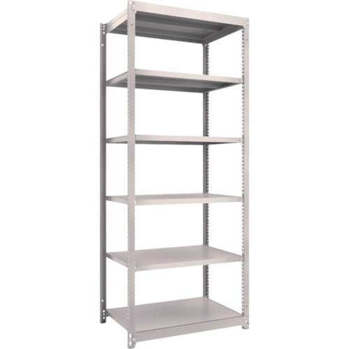 ＴＲＵＳＣＯ　スチールラック　Ｍ１．５型軽中量棚　８６０×５９５×Ｈ２１００　６段単体　ネオグレー