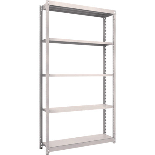 ＴＲＵＳＣＯ　スチールラック　Ｍ１．５型軽中量棚　１１６０Ｘ２９５ＸＨ２１００　５段単体　ネオグレー