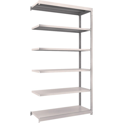 ＴＲＵＳＣＯ　スチールラック　Ｍ１．５型軽中量棚　１１６０×４４５×Ｈ２１００　６段連結　ネオグレー