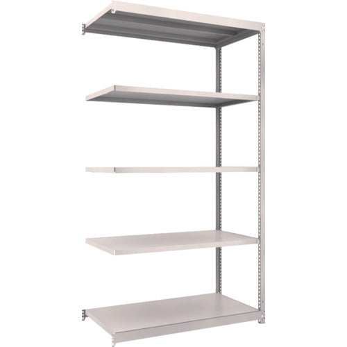 ＴＲＵＳＣＯ　スチールラック　Ｍ１．５型軽中量棚　１１６０Ｘ５９５ＸＨ２１００　５段連結　ネオグレー