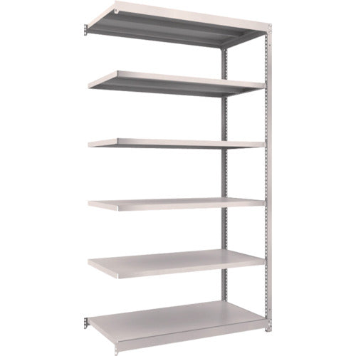 ＴＲＵＳＣＯ　スチールラック　Ｍ１．５型軽中量棚　１１６０×５９５×Ｈ２１００　６段連結　ネオグレー