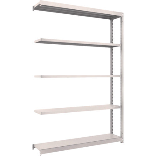 ＴＲＵＳＣＯ　スチールラック　Ｍ１．５型軽中量棚　１４６０Ｘ２９５ＸＨ２１００　５段連結　ネオグレー