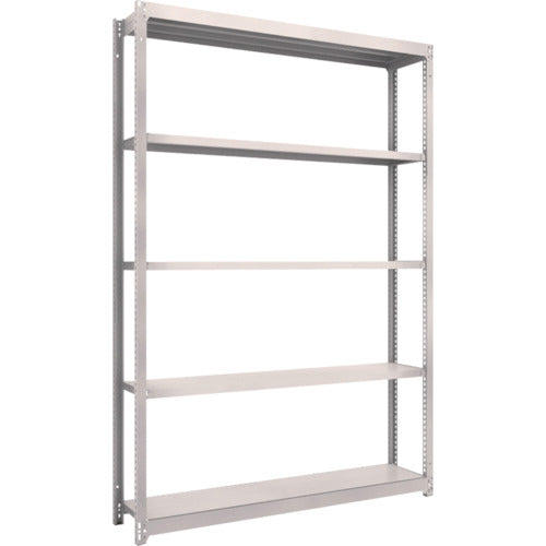 ＴＲＵＳＣＯ　スチールラック　Ｍ１．５型軽中量棚　１４６０Ｘ２９５ＸＨ２１００　５段単体　ネオグレー