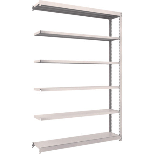ＴＲＵＳＣＯ　スチールラック　Ｍ１．５型軽中量棚　１４６０×２９５×Ｈ２１００　６段連結　ネオグレー