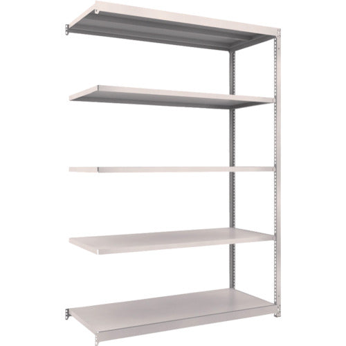 ＴＲＵＳＣＯ　スチールラック　Ｍ１．５型軽中量棚　１４６０Ｘ５９５ＸＨ２１００　５段連結　ネオグレー