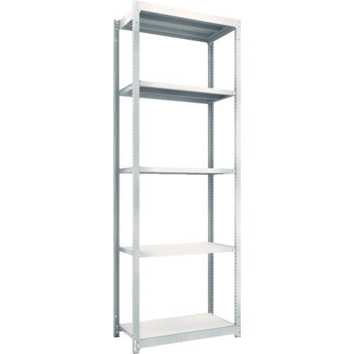 ＴＲＵＳＣＯ　スチールラック　Ｍ１．５型軽中量棚　８６０Ｘ４４５ＸＨ２４００　５段単体　ネオグレー