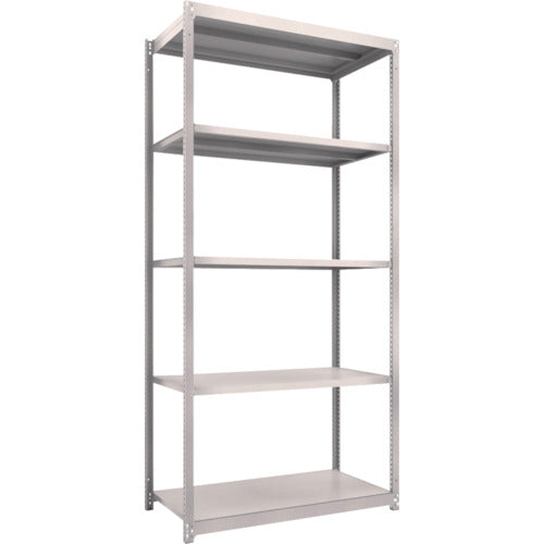 ＴＲＵＳＣＯ　スチールラック　Ｍ１．５型軽中量棚　１１６０Ｘ５９５ＸＨ２４００　５段単体　ネオグレー