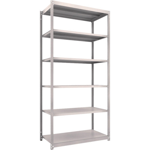 ＴＲＵＳＣＯ　スチールラック　Ｍ１．５型軽中量棚　１１６０×５９５×Ｈ２４００　６段単体　ネオグレー