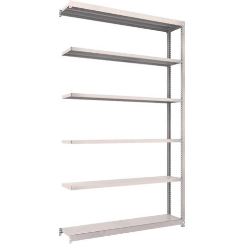 ＴＲＵＳＣＯ　スチールラック　Ｍ１．５型軽中量棚　１４６０×２９５×Ｈ２４００　６段連結　ネオグレー