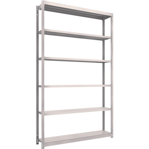 ＴＲＵＳＣＯ　スチールラック　Ｍ１．５型軽中量棚　１４６０×２９５×Ｈ２４００　６段単体　ネオグレー