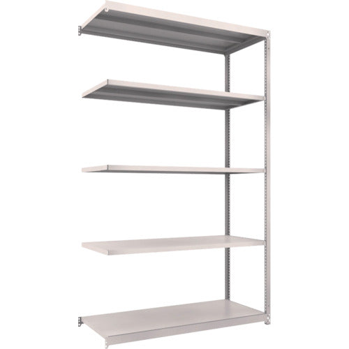 ＴＲＵＳＣＯ　スチールラック　Ｍ１．５型軽中量棚　１４６０Ｘ５９５ＸＨ２４００　５段連結　ネオグレー