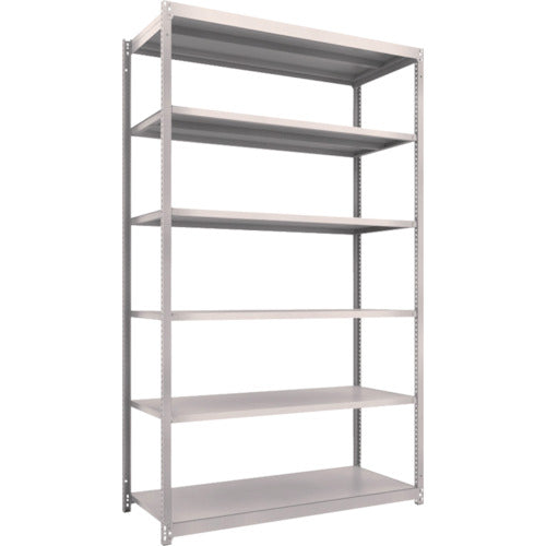 ＴＲＵＳＣＯ　スチールラック　Ｍ１．５型軽中量棚　１４６０×５９５×Ｈ２４００　６段単体　ネオグレー