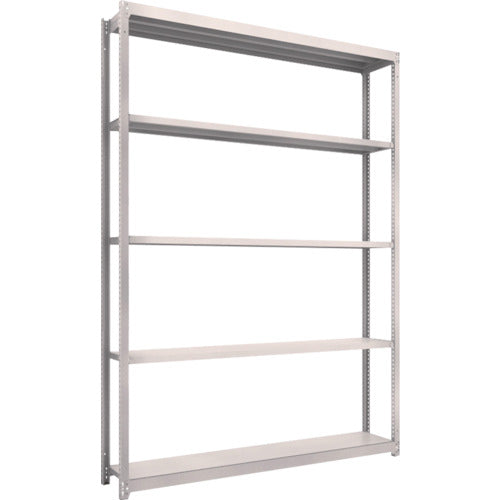 ＴＲＵＳＣＯ　スチールラック　Ｍ１．５型軽中量棚　１７６０Ｘ２９５ＸＨ２４００　５段単体　ネオグレー