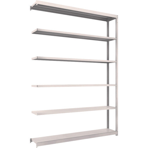 ＴＲＵＳＣＯ　スチールラック　Ｍ１．５型軽中量棚　１７６０×２９５×Ｈ２４００　６段連結　ネオグレー