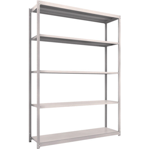 ＴＲＵＳＣＯ　スチールラック　Ｍ１．５型軽中量棚　１７６０Ｘ４４５ＸＨ２４００　５段単体　ネオグレー