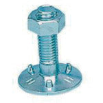 ＨＨＨ　三ツ爪バケットボールトナット　Ｍ１０×３５　（１００組入）