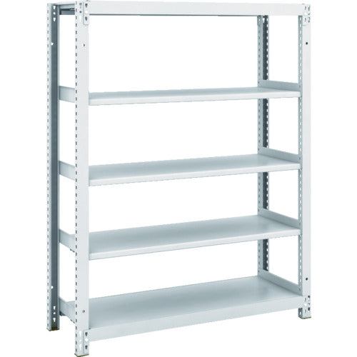 ＴＲＵＳＣＯ　スチールラック　Ｍ１型抗菌塗装ボルトレス軽量棚９００Ｘ３２０ＸＨ１２００　５段