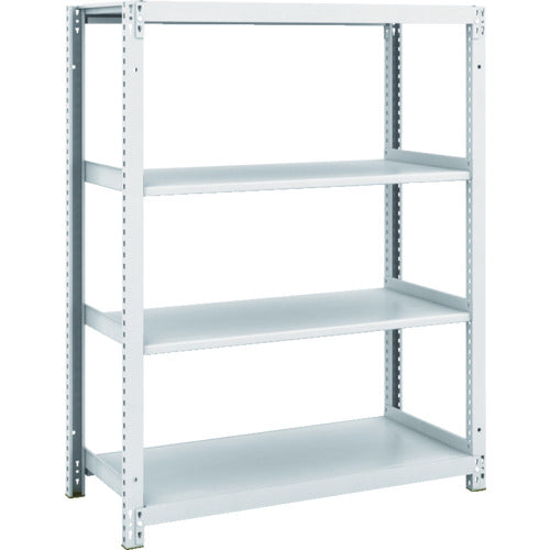 ＴＲＵＳＣＯ　スチールラック　Ｍ１型抗菌塗装ボルトレス軽量棚９００Ｘ４２０ＸＨ１２００　４段