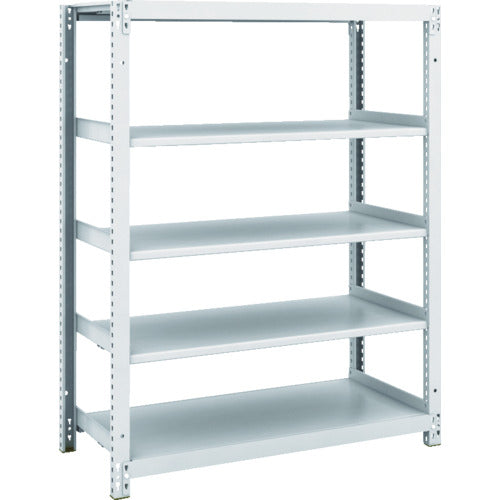 ＴＲＵＳＣＯ　スチールラック　Ｍ１型抗菌塗装ボルトレス軽量棚９００Ｘ４２０ＸＨ１２００　５段