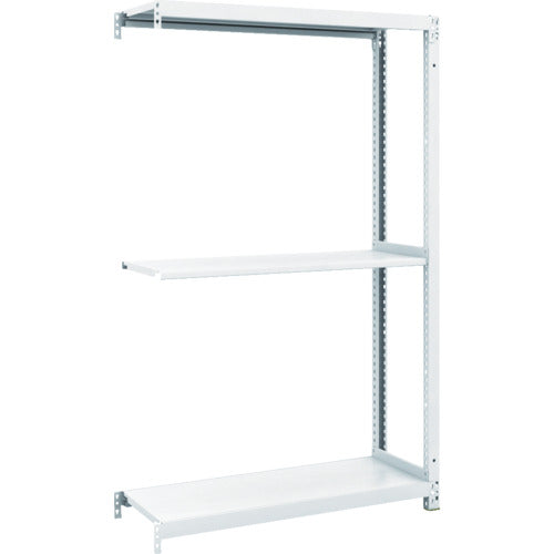 ＴＲＵＳＣＯ　スチールラック　Ｍ１型抗菌塗装ボルトレス軽量棚９００Ｘ３２０ＸＨ１５００　３段　連結