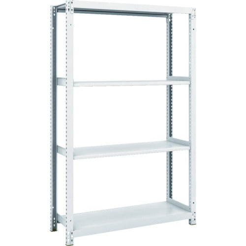 ＴＲＵＳＣＯ　スチールラック　Ｍ１型抗菌塗装ボルトレス軽量棚９００Ｘ３２０ＸＨ１５００　４段