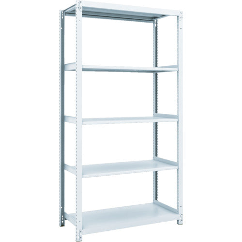 ＴＲＵＳＣＯ　スチールラック　Ｍ１型抗菌塗装ボルトレス軽量棚９００Ｘ４２０ＸＨ１８００　５段