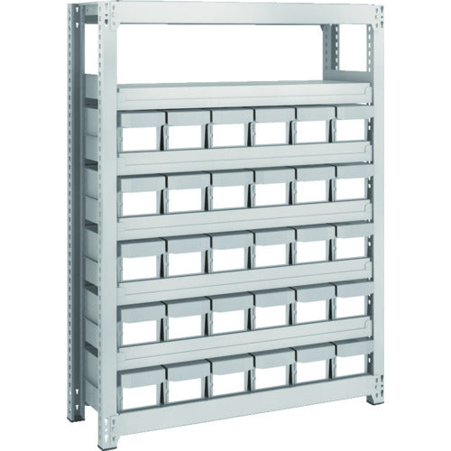 ＴＲＵＳＣＯ　スチールラック　Ｍ２型軽中量棚　Ｈ１２００　樹脂ＮＧ引出付　小Ｘ３０