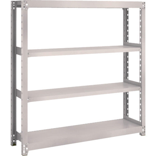 ＴＲＵＳＣＯ　スチールラック　Ｍ２型軽中量棚　１１６０×３００×Ｈ１２００　４段　単体　ネオグレー